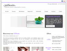 Tablet Screenshot of 32dents.ch